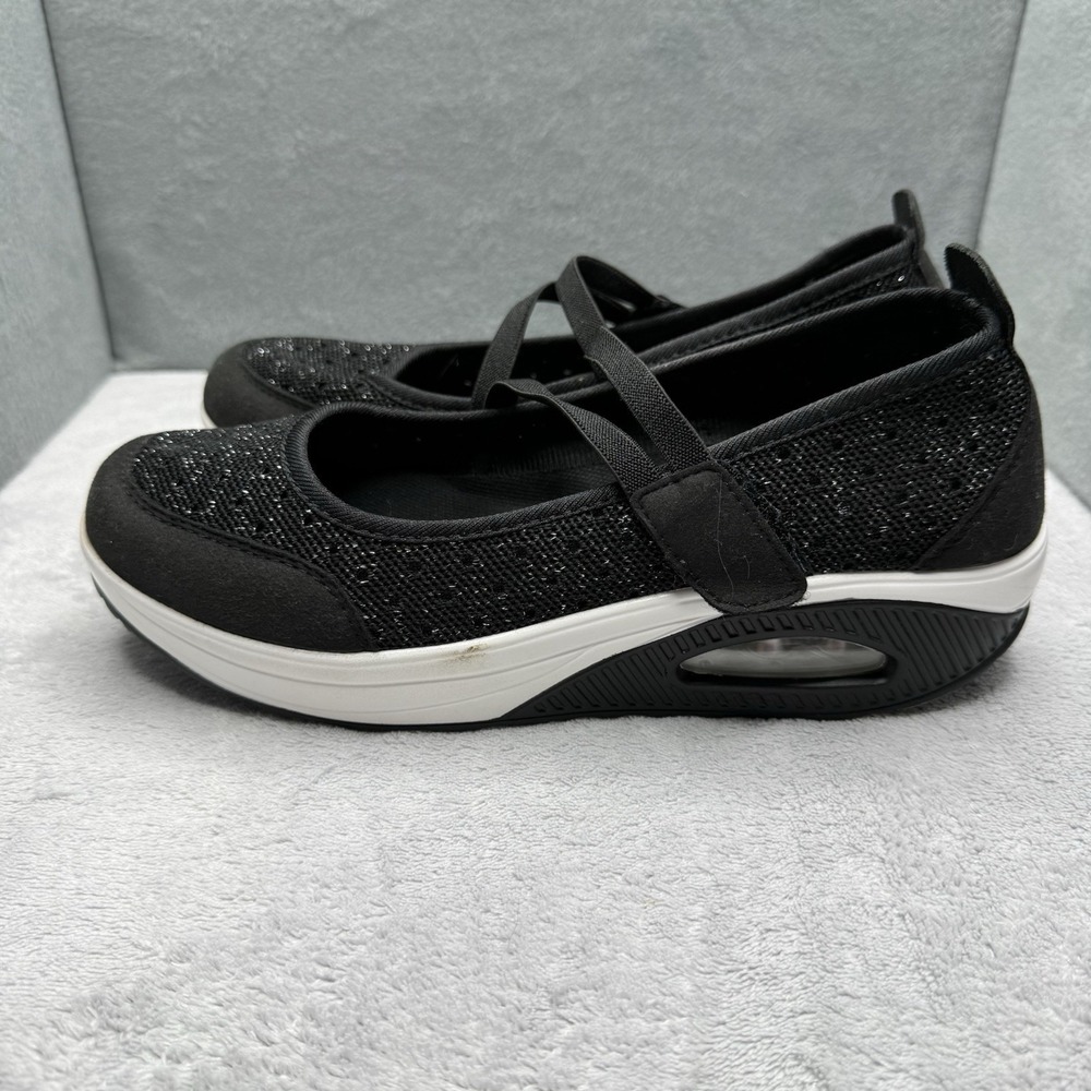 Arcopedico Shoes Womens Size 37 Black Mary Jane Lightweight Breathable Textile